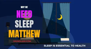 Sleep: Matthew's Health and Productivity Enabler