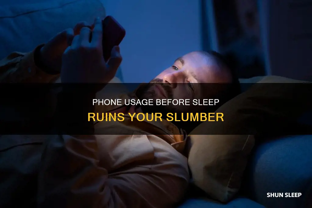 why we should not use phone before sleep