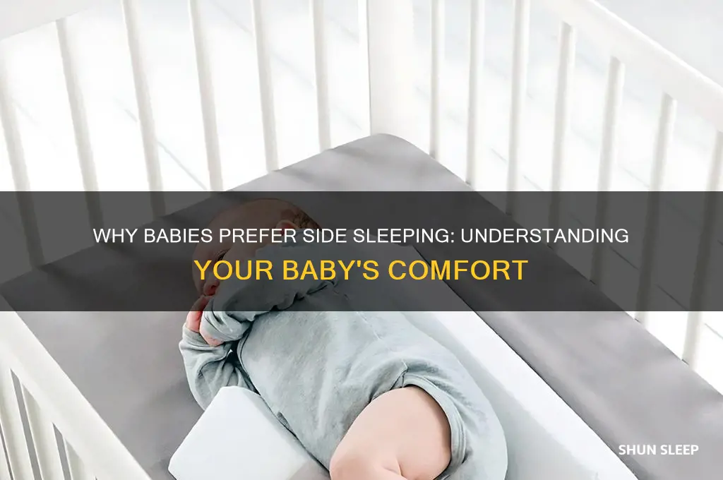 why will my baby only sleep on his side