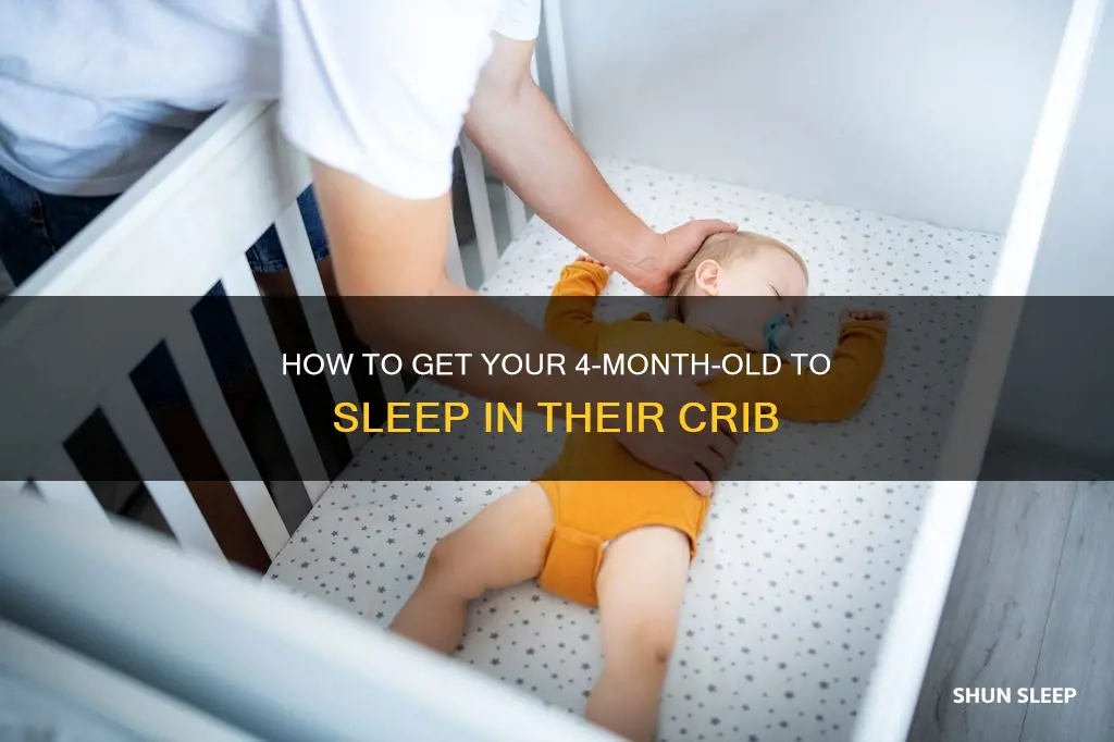 why wont my 4 month old sleep in his crib