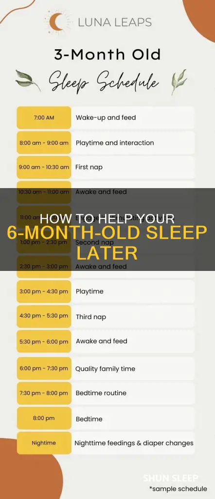 why wont my 6 month old sleep past 5am