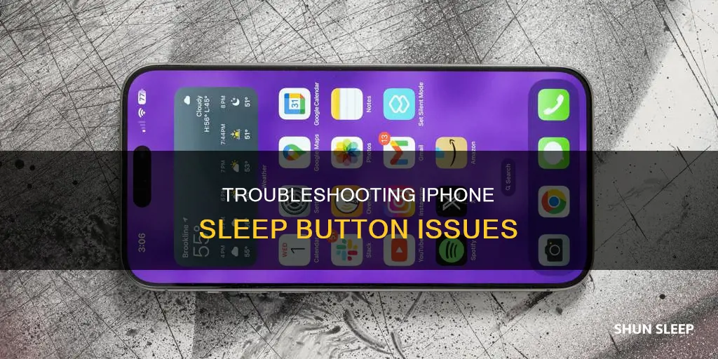 why wont my iphone sleep button work