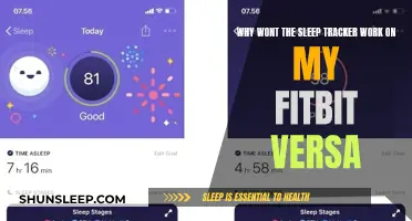 Troubleshooting Sleep Tracker on Fitbit Versa