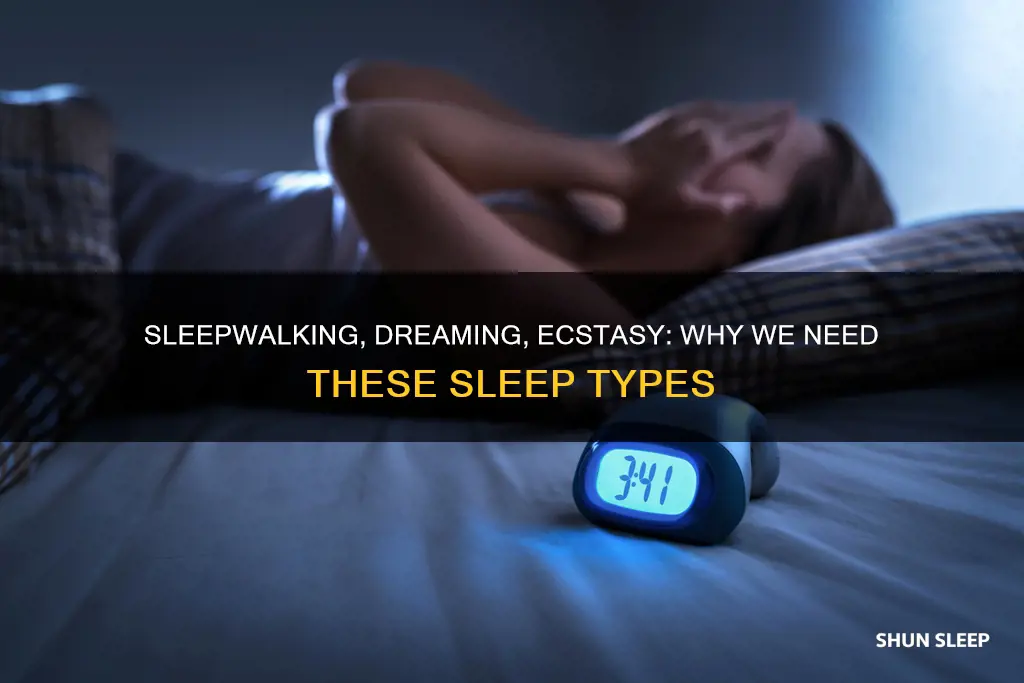 why would they use sleepwalking dream sleep and extsacy sleep