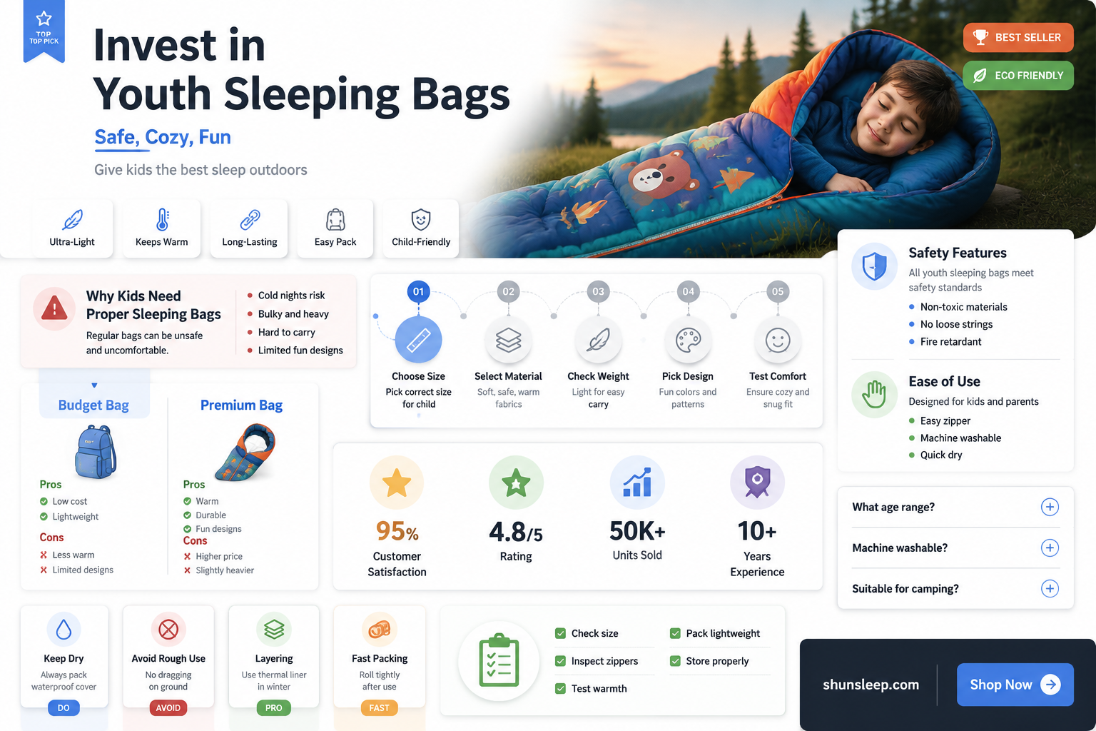are youth sleeping bags worth buying