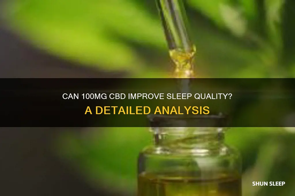will 100 mg of cbd help me sleep