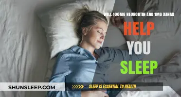 Neurontin 100mg and Xanax 1mg: A Sleep Aid Combination?