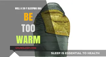 Warmth Rating: 20F Sleeping Bag Too Toasty?