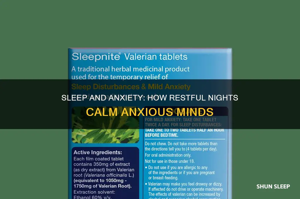 will a goodnight sleep help with anxiety