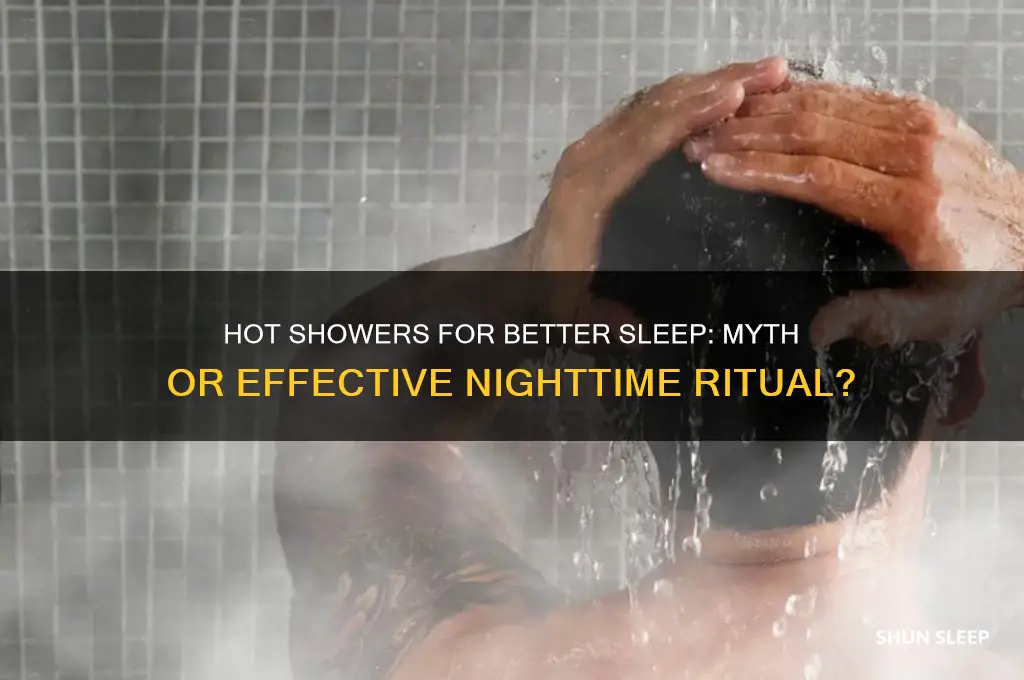 will a hot shower help me sleep