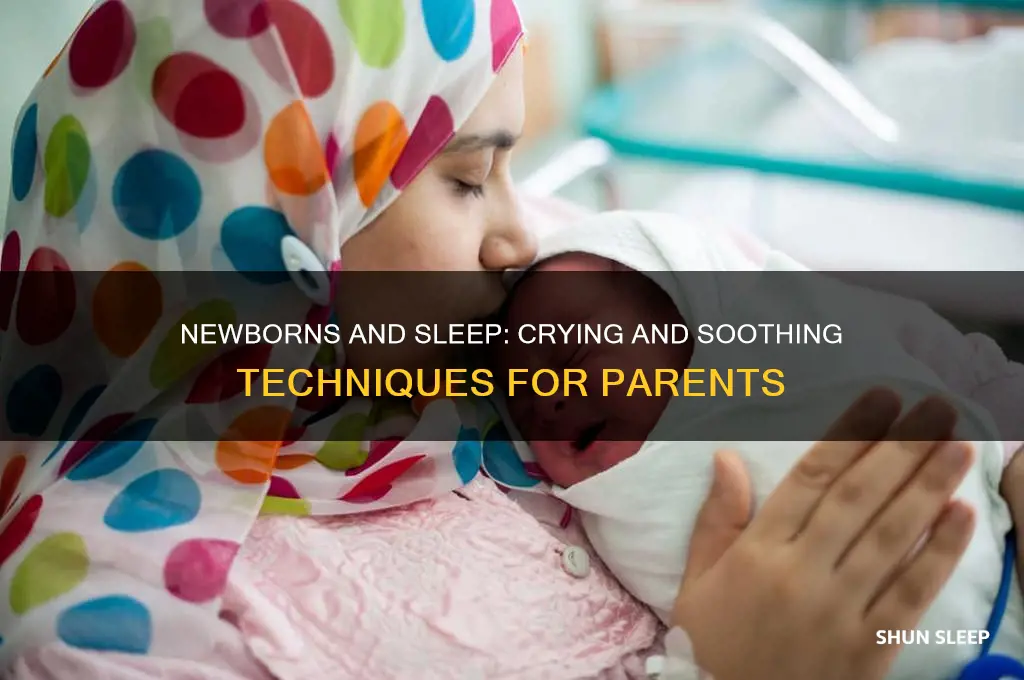 will a newborn cry himself to sleep