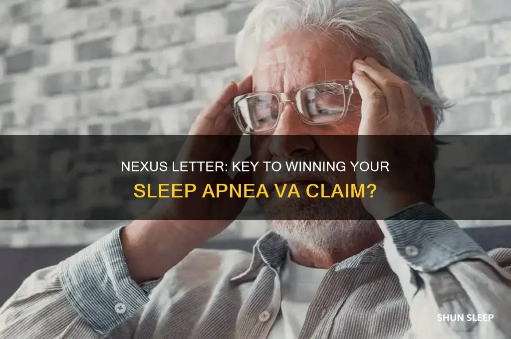 will a nexus letter help my sleep apnea claim