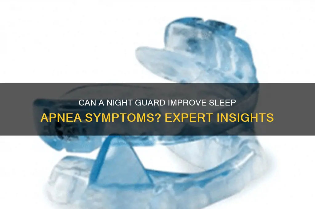 will a night guard help with sleep apnea