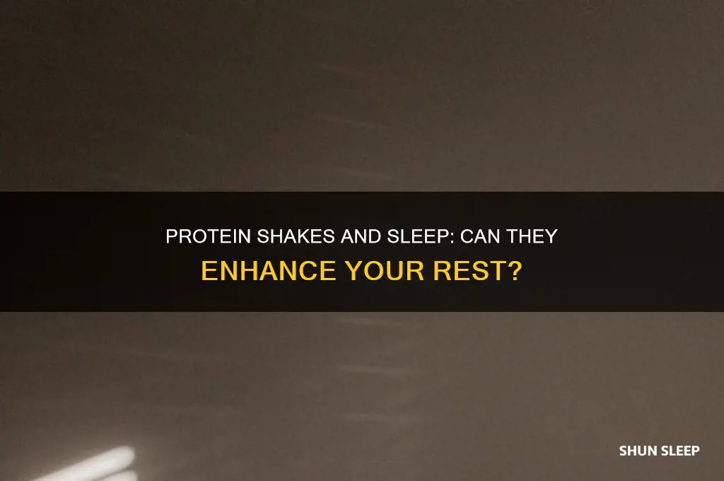 will a protein shake help me sleep