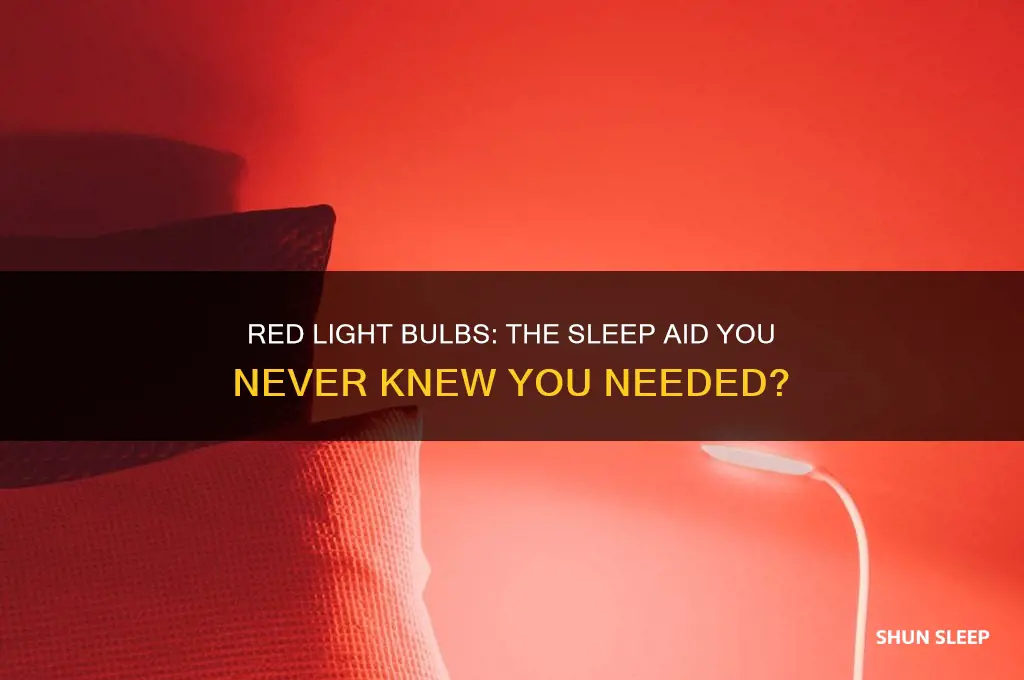 will a red light bulb help you sleep