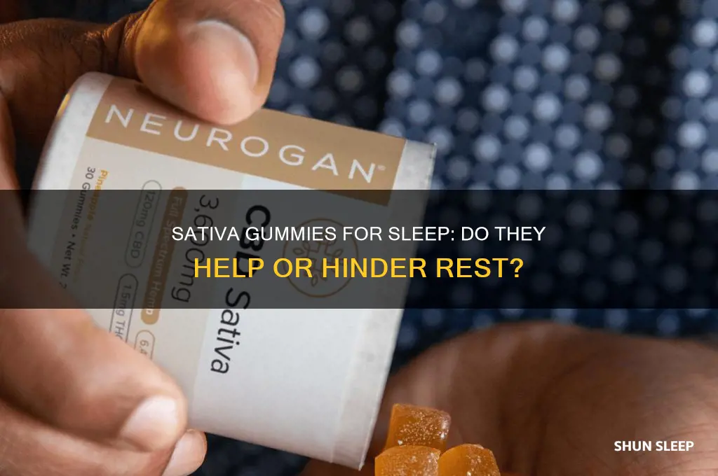 will a sativa gummy help me sleep