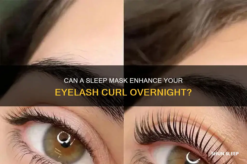 will a sleep mask help curl eye lashes