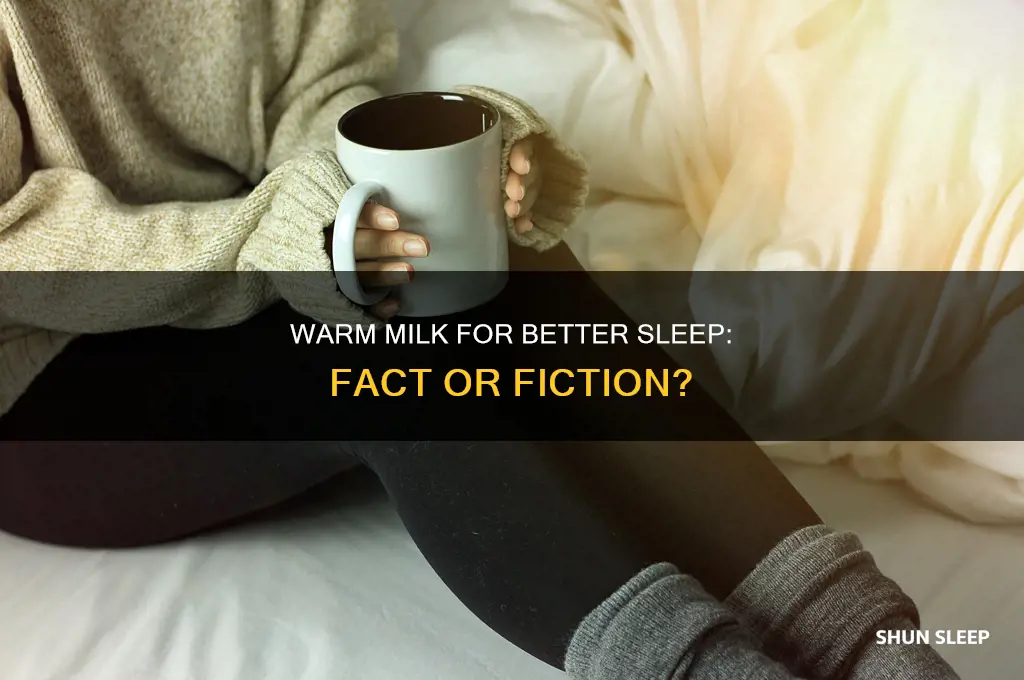 will a warm glass of milk help you sleep