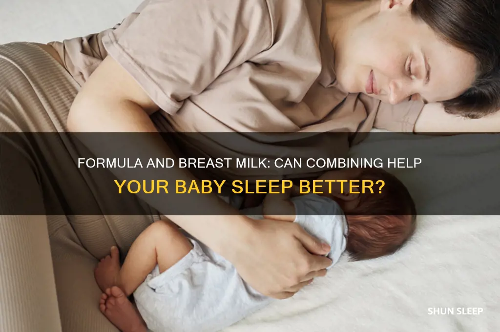 will adding formula to breast milk help baby sleep