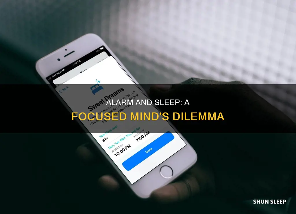 will alarm work in sleep focus
