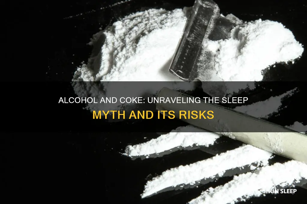 will alcohol help me sleep after coke