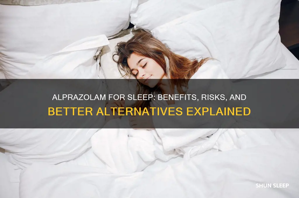 will alprazolam help me sleep