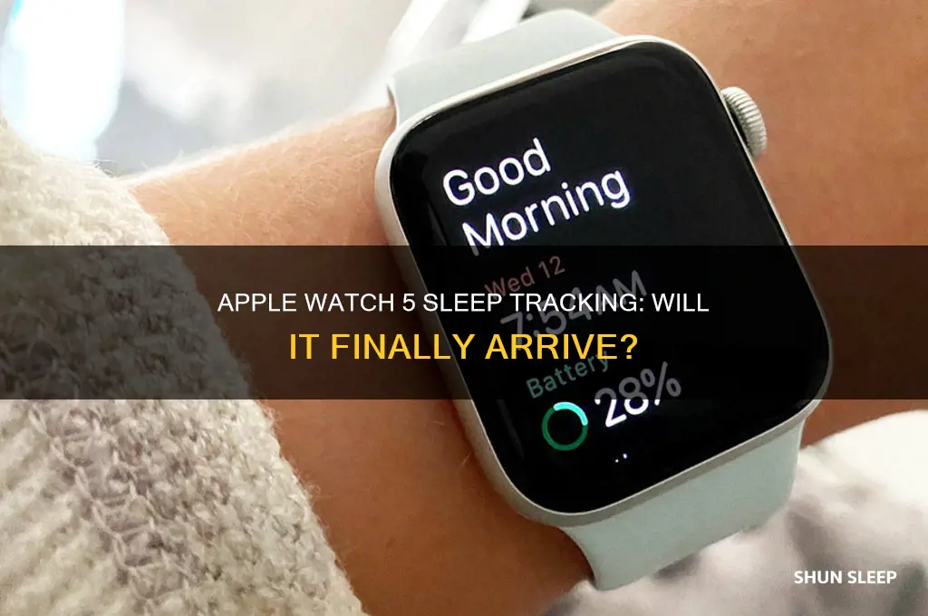 will apple watch 5 get sleep tracking