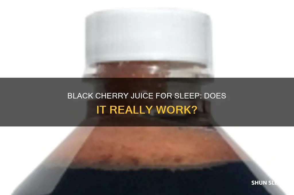 will black cherry juice help you sleep