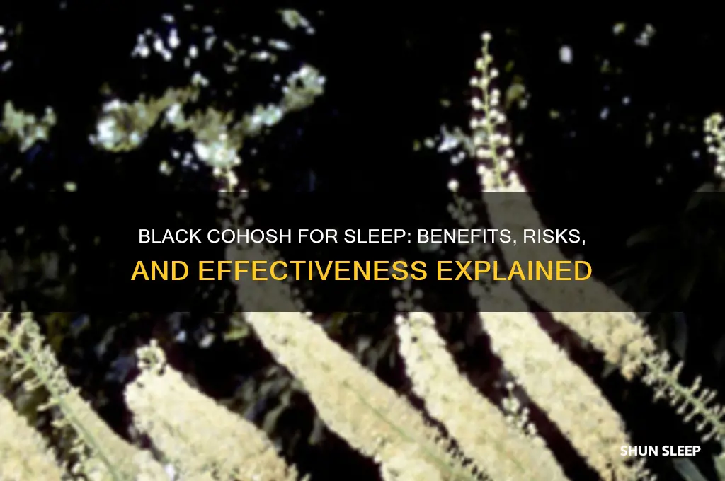 will black cohosh help me sleep