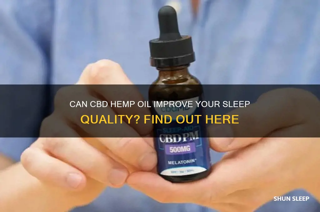 will cbd hemp oil help me sleep