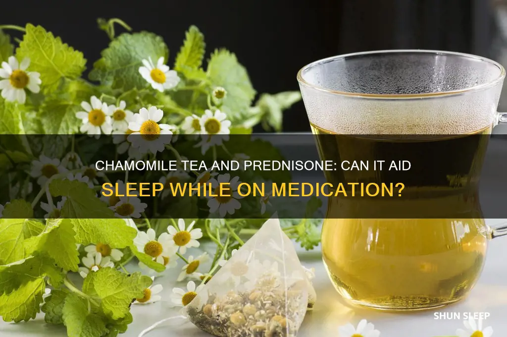 will chamomile tea help sleep if taking prednisone
