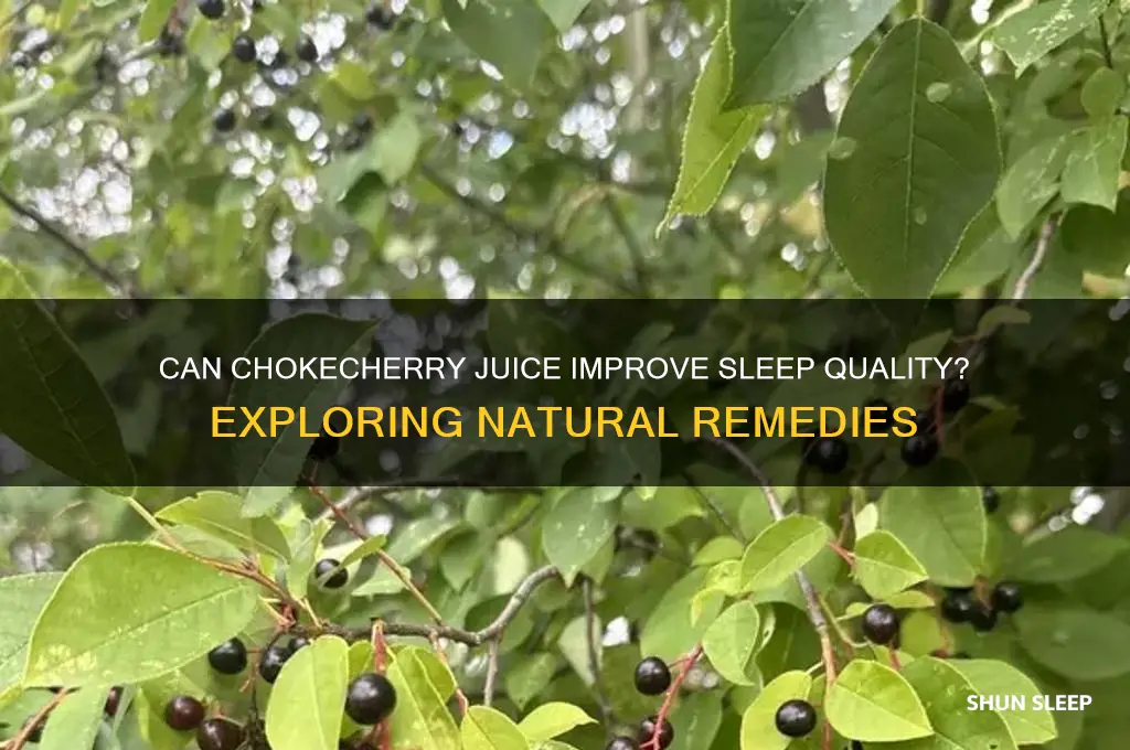 will chokecheery juice help you sleep