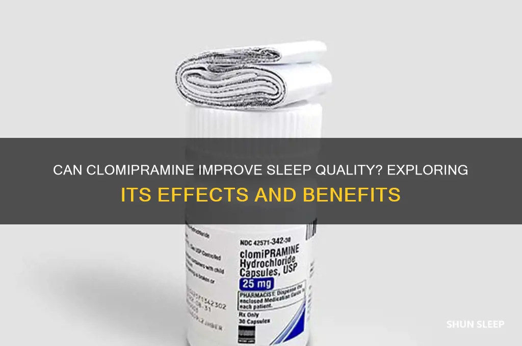 will clomipramine help me sleep