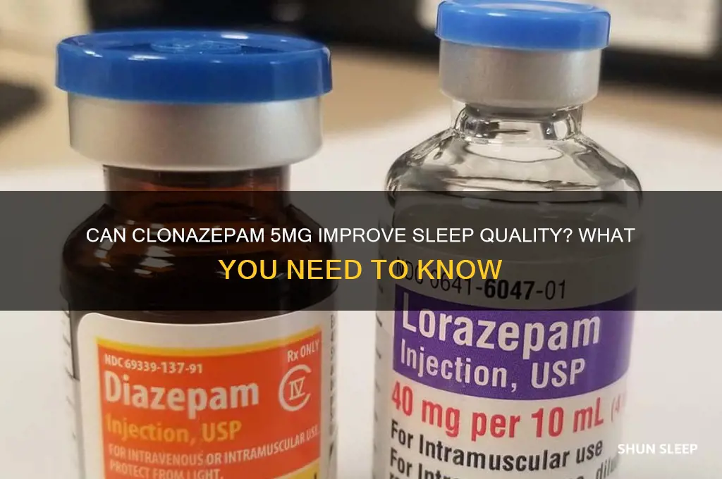 will clonazepam 5mg help me sleep