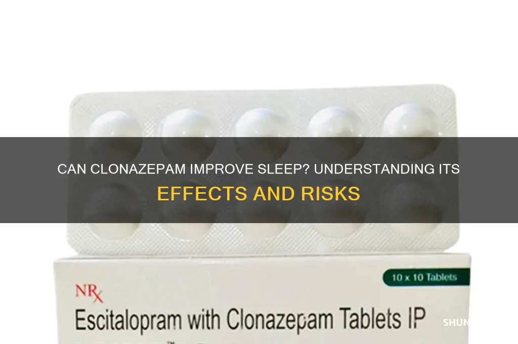 will clonazepam help me sleep