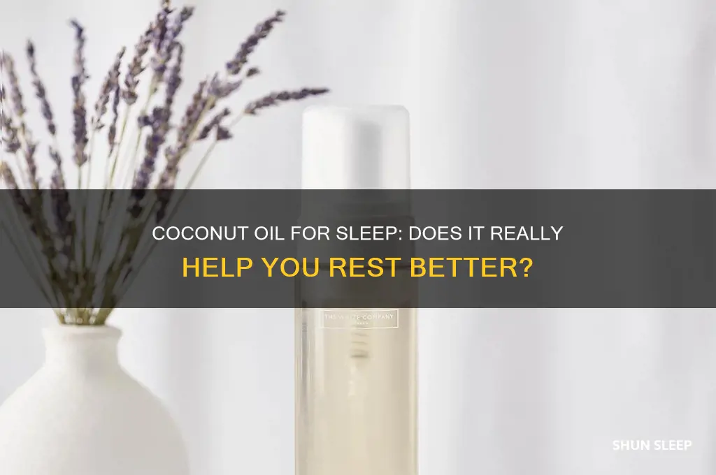 will coconut oil help you sleep
