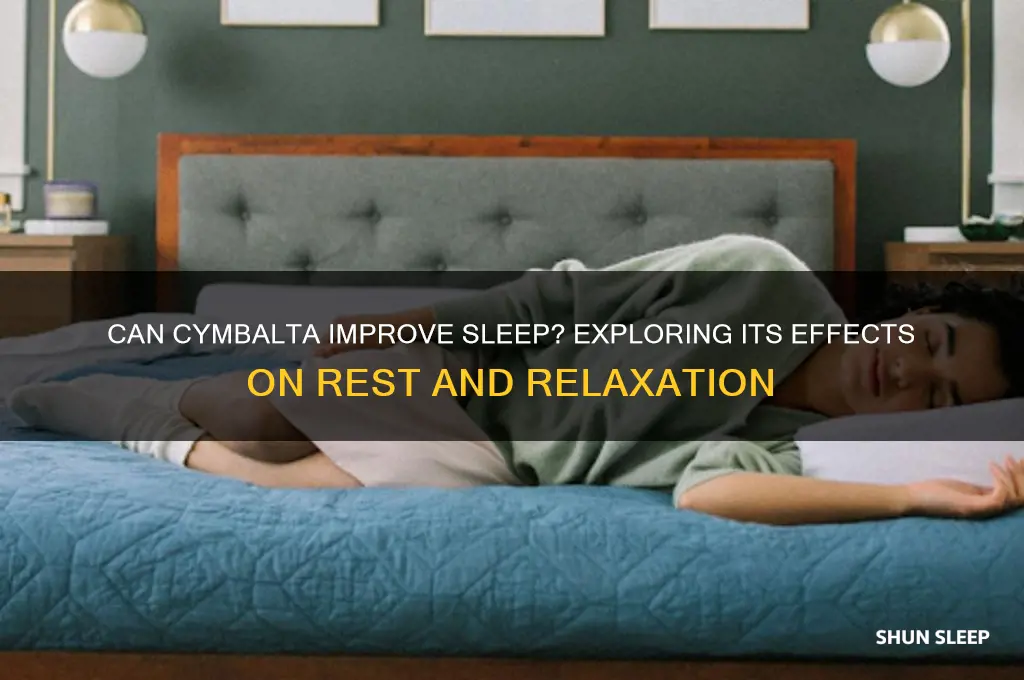 will cymbalta help me sleep