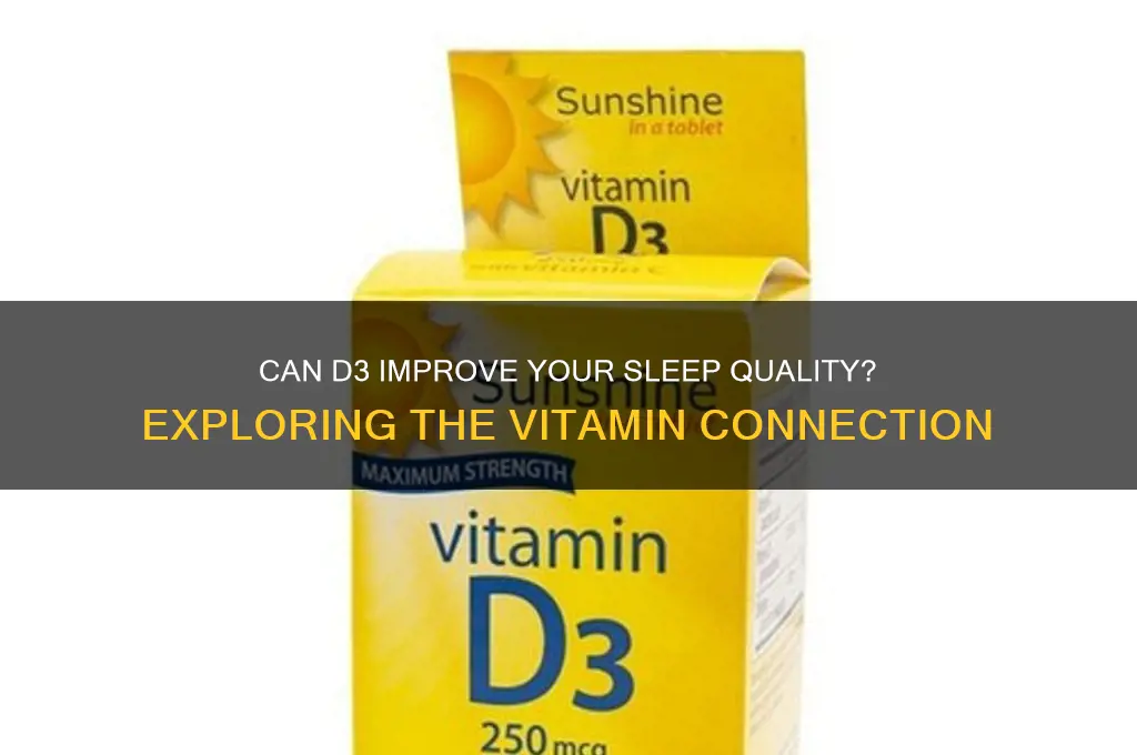will d3 help you sleep