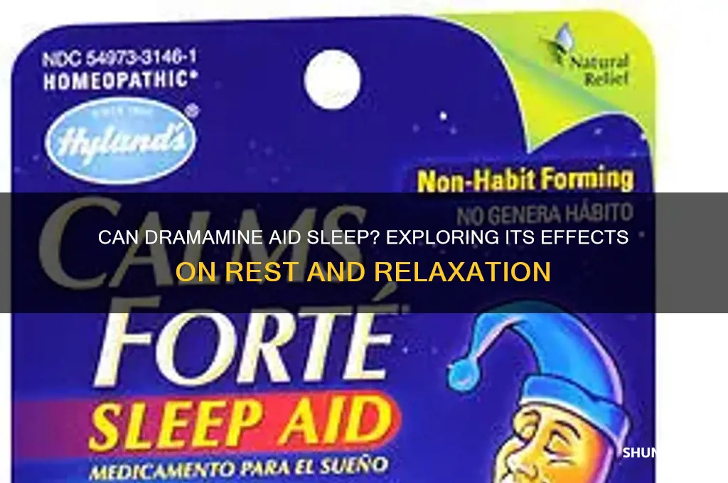 will dramamine help me sleep