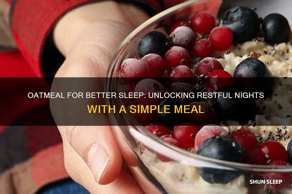 will eating oatmeal help me sleep