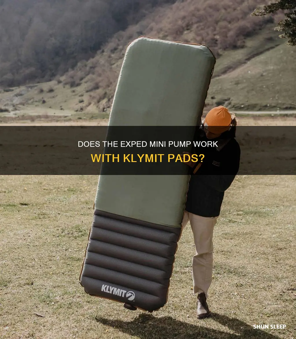 will exped mini pump work on klymit sleeping pad