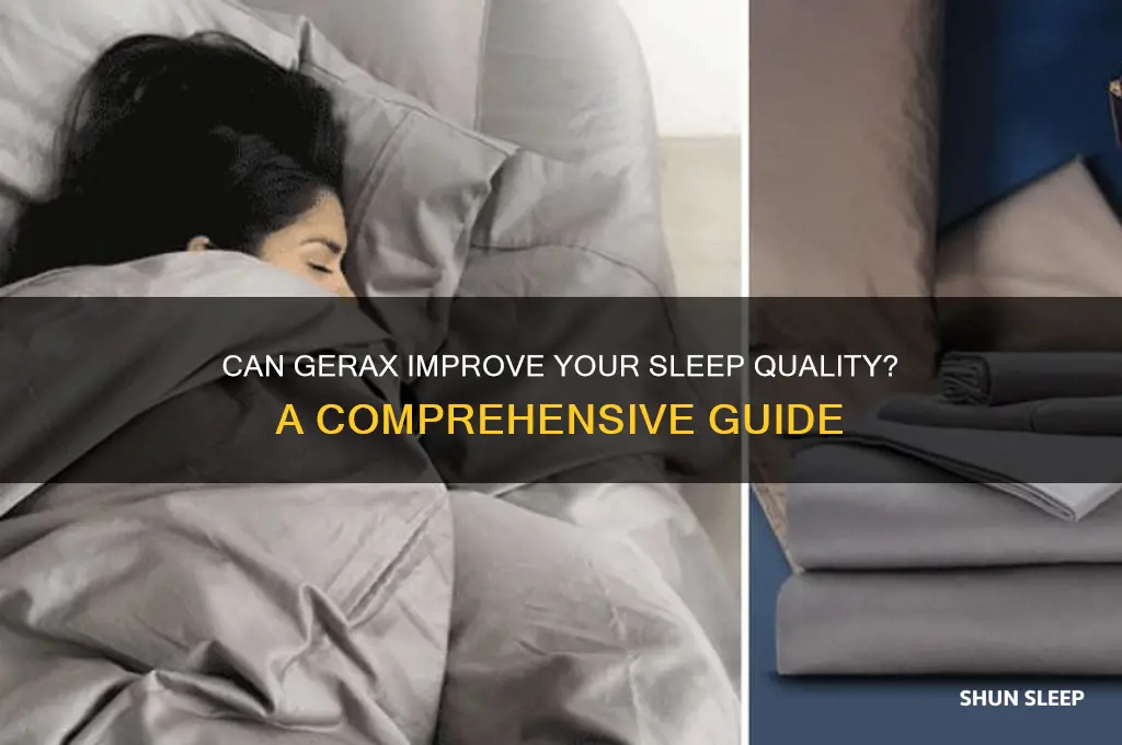 will gerax help me sleep