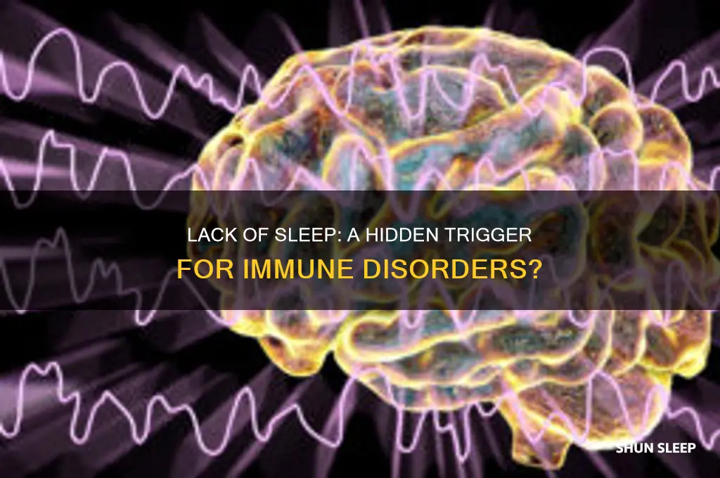 will getting little sleep cause immune disorders