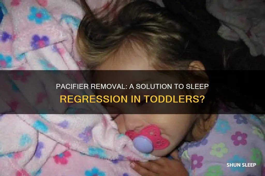 will getting rid of pacifier help sleep regression
