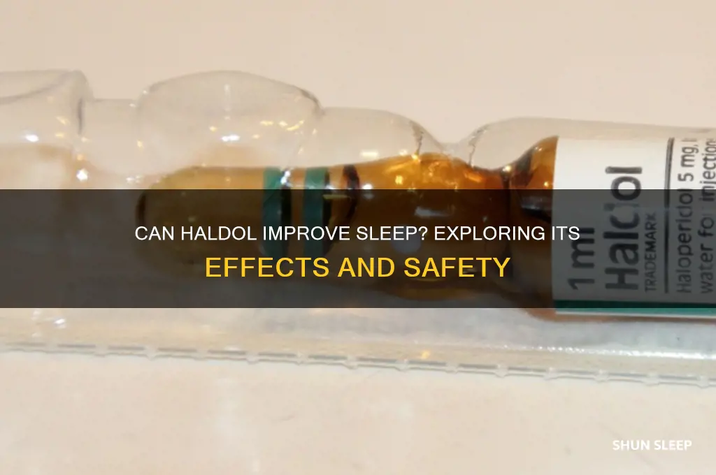 will haldol help me sleep