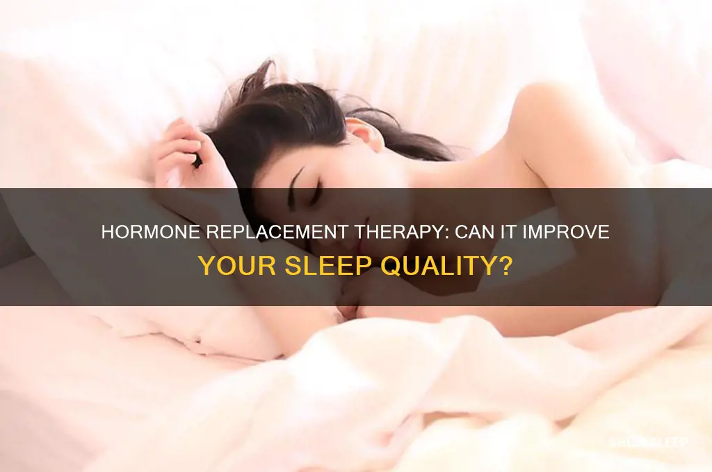 will hormone replacement help with sleep