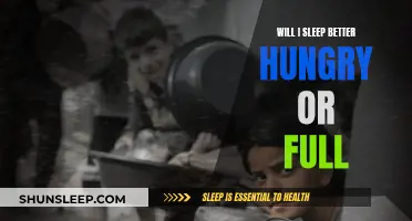 Hungry or Full: Which Sleeps Better?
