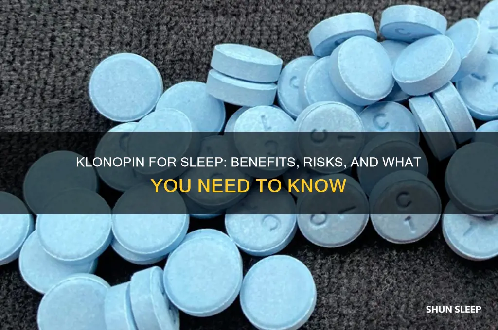 will klonopin help you sleep