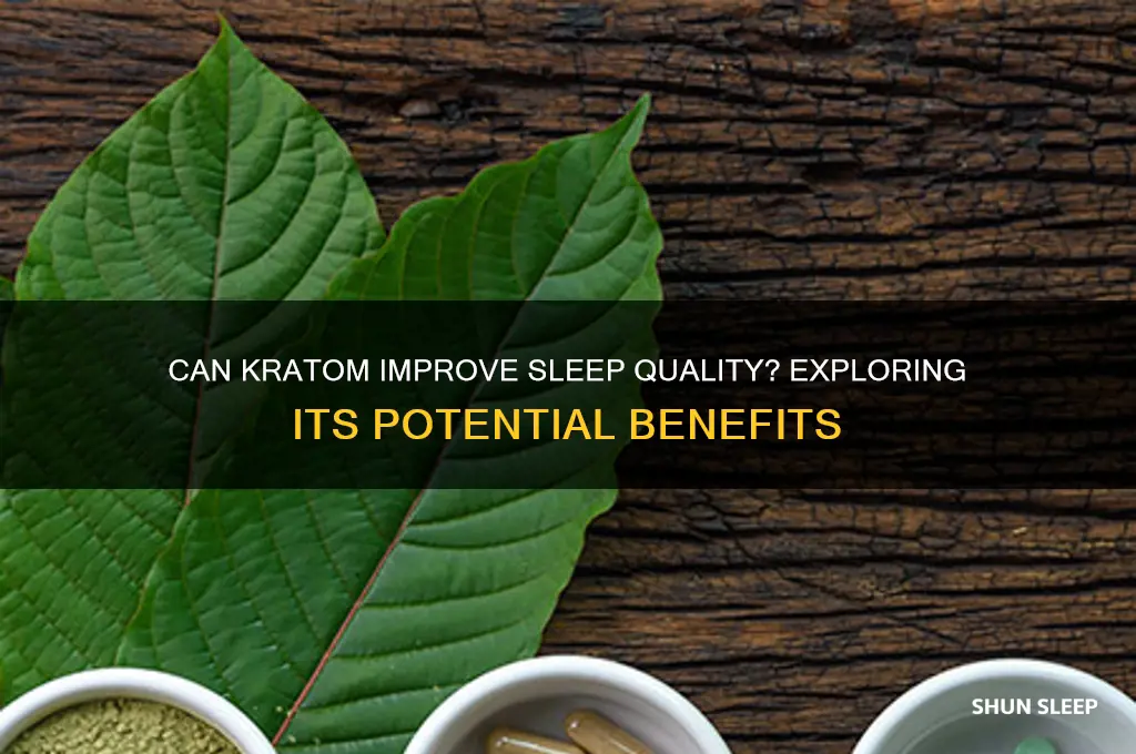 will kratom help me sleep