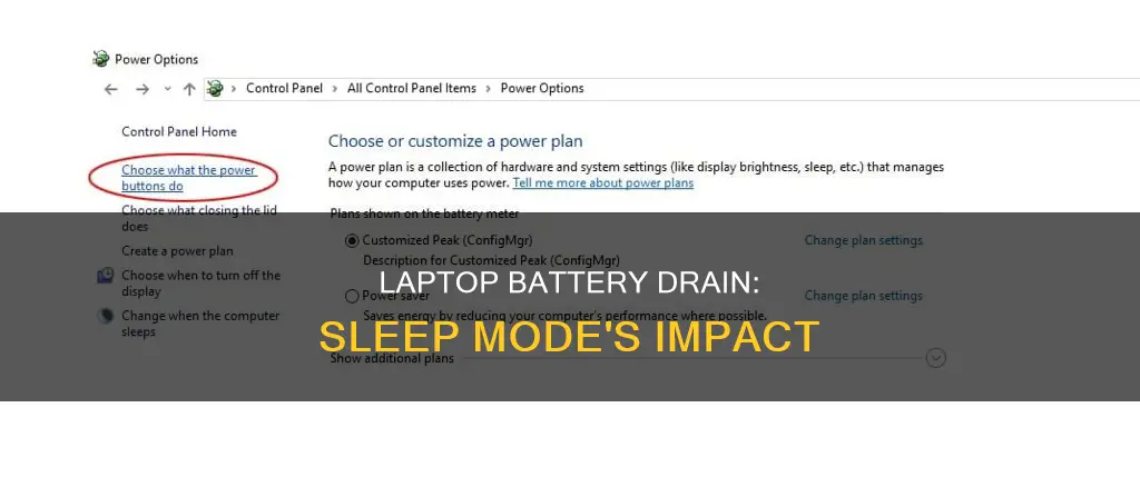 will laptop use battery in sleep